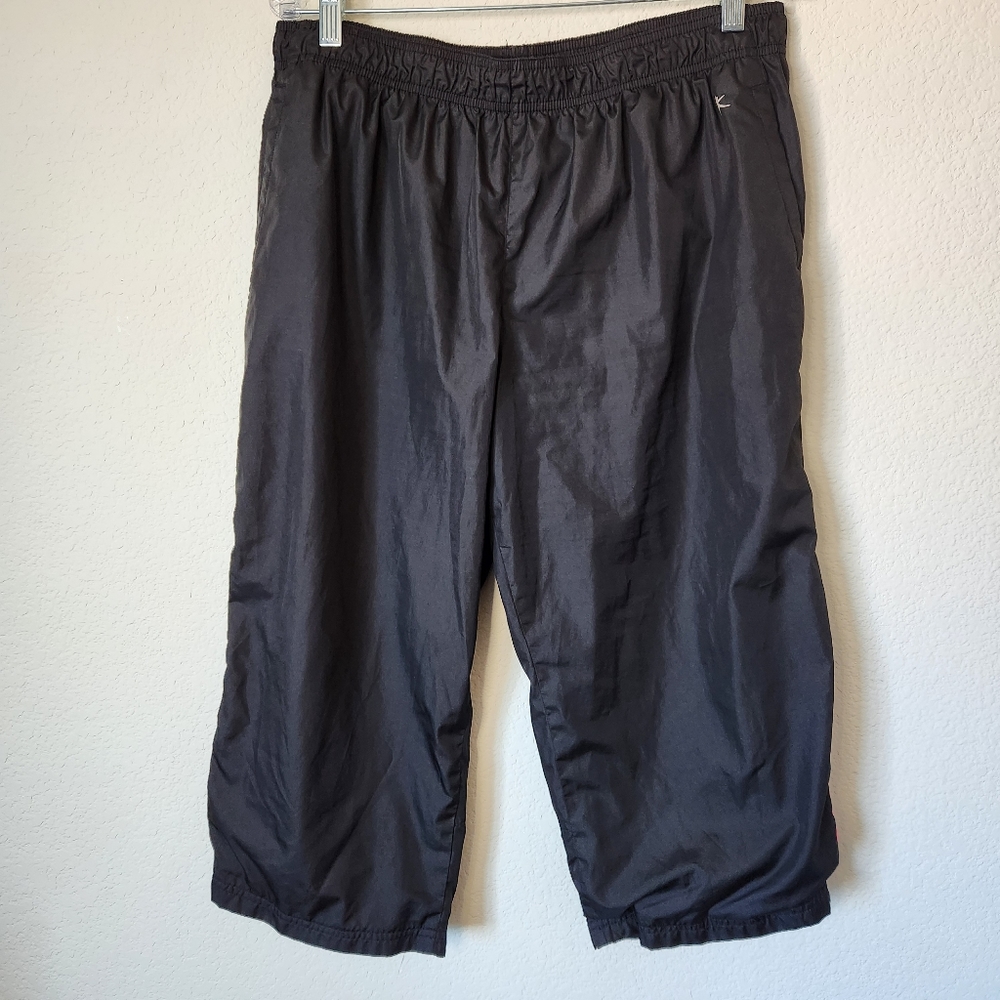 Women's Black/Pink Danskin Now Capri Jogger Track Pants Size XL
